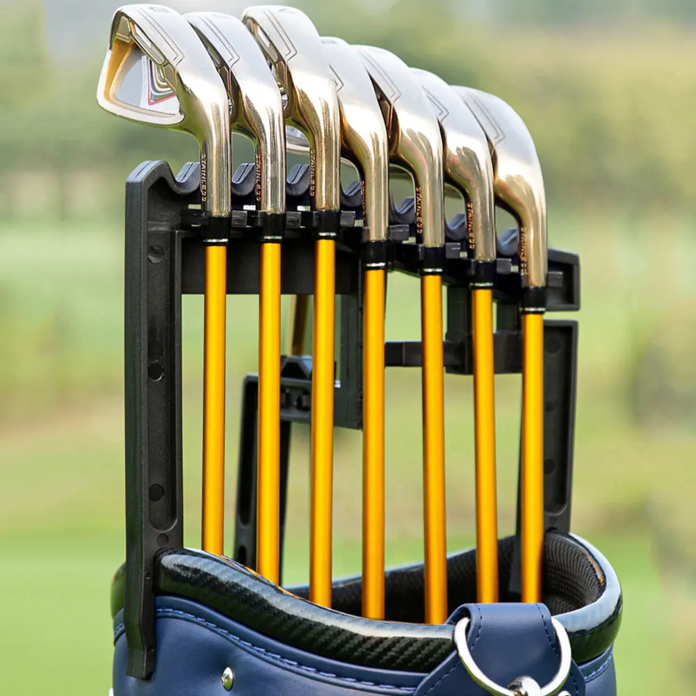 Club Standing Rack Holds 9 Clubs Golf Club Holder Rack Adjustable Width Golf Club Display Bracket Anti-Shake for Golf Club