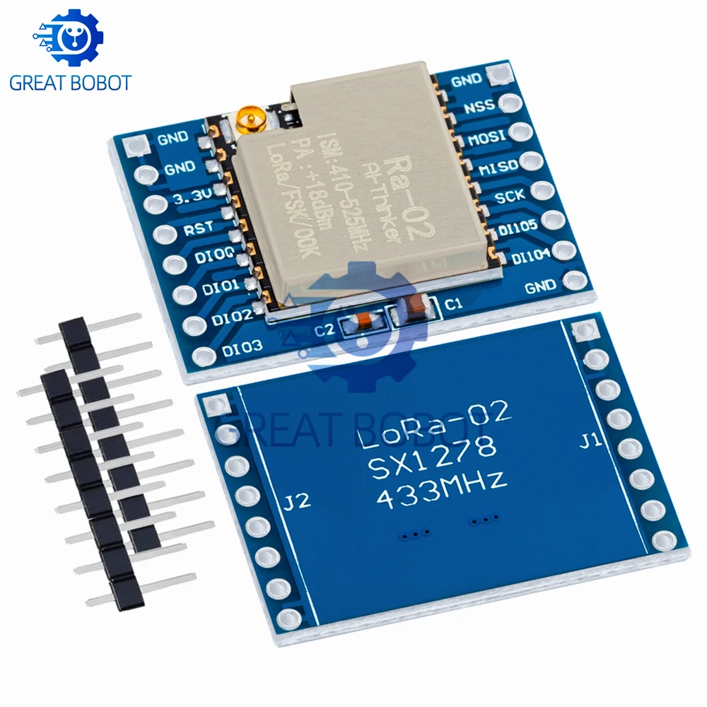 433MHZ SX1278 LoRa Module 433M 10KM Ra-02 Wireless Spread Spectrum Transmission Board 2.4G IPX Antenna for Smart Home