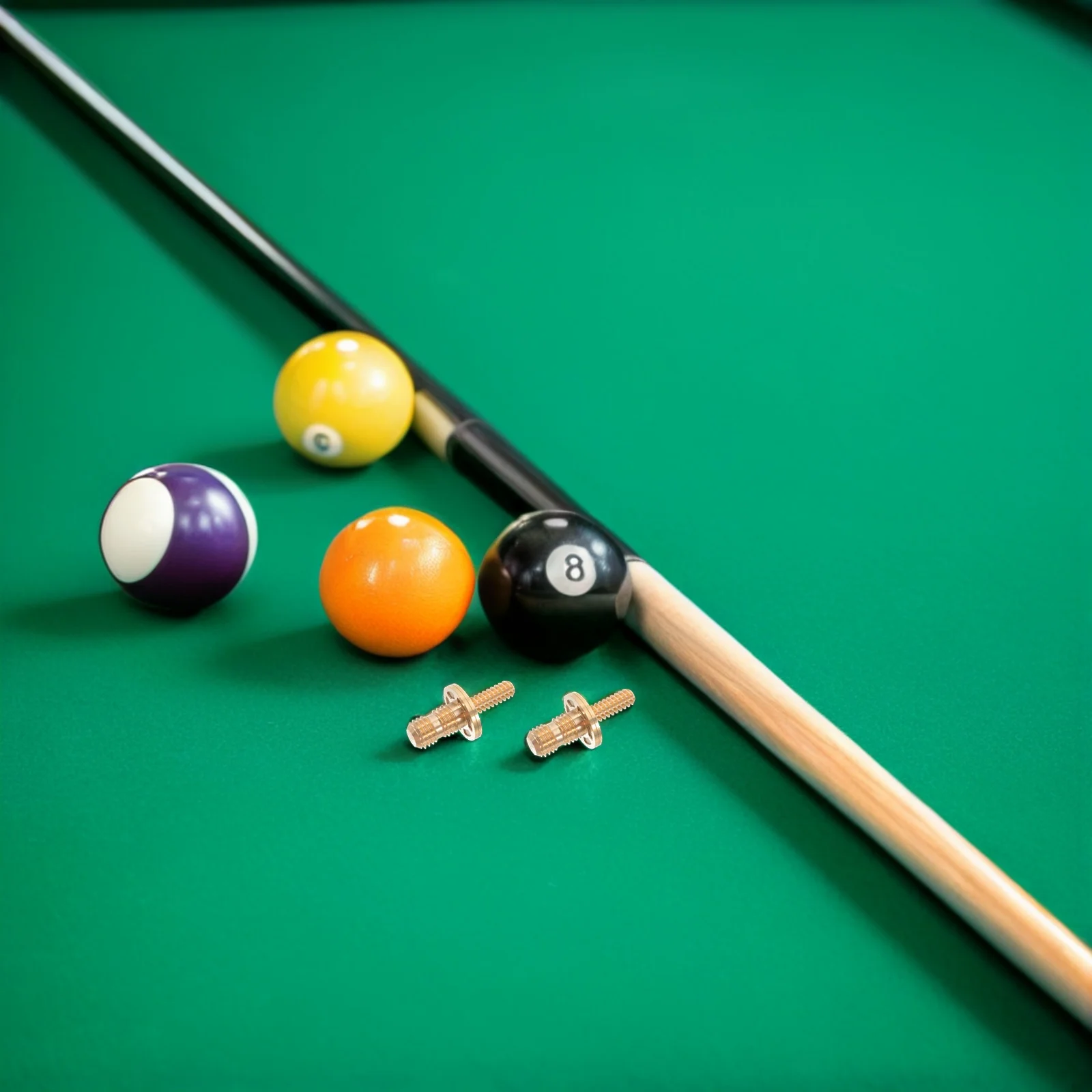 

4 шт. соединительных элементов для кия – телескопические латунные соединительные винты для ремонта бильярдного кия, улучшенный комфорт игры, точные удары