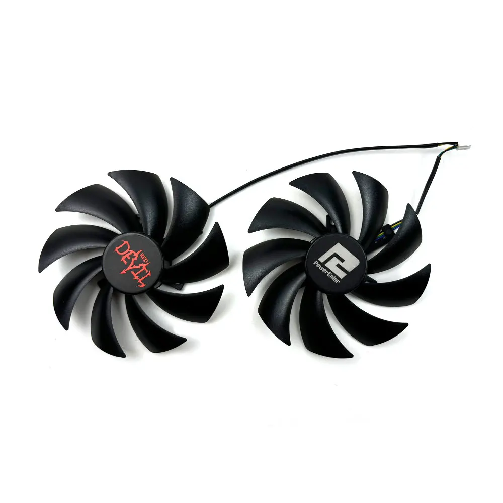 Neu für Power color Radeon RX6600 6600xt 6650xt Red Devil/Hell hound Grafikkarte Ersatz lüfter