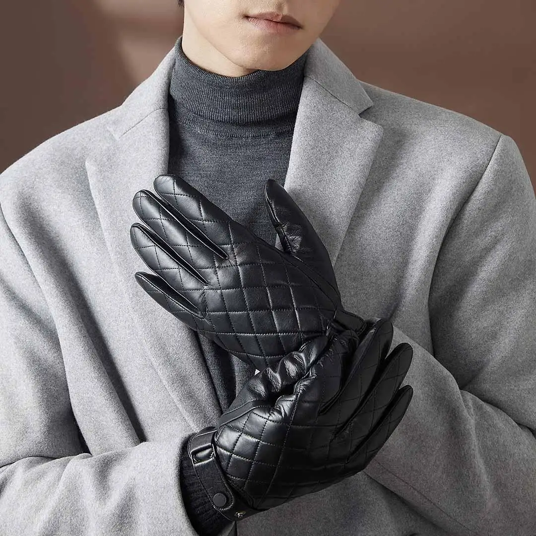 

Перчатки из овчины qimian с полным сенсорным экраном (утолщенные и теплые) Зимние уличные рабочие перчатки из нового Зеландии из овчины