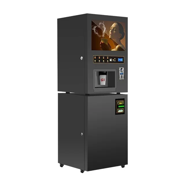 Hot SalesLCD Vending Coffee Machine Coin And Bill Operated Money Making Machine