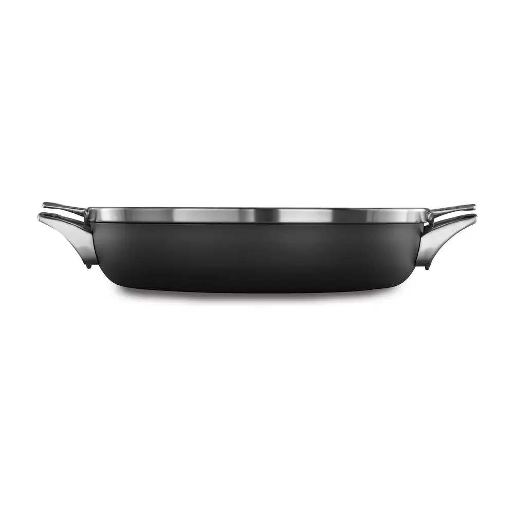 MineralShield Nonstick Everyday Pan with Lid Durable 3-Layer Interior Space-Saving Design Oven-Safe up to 450°F