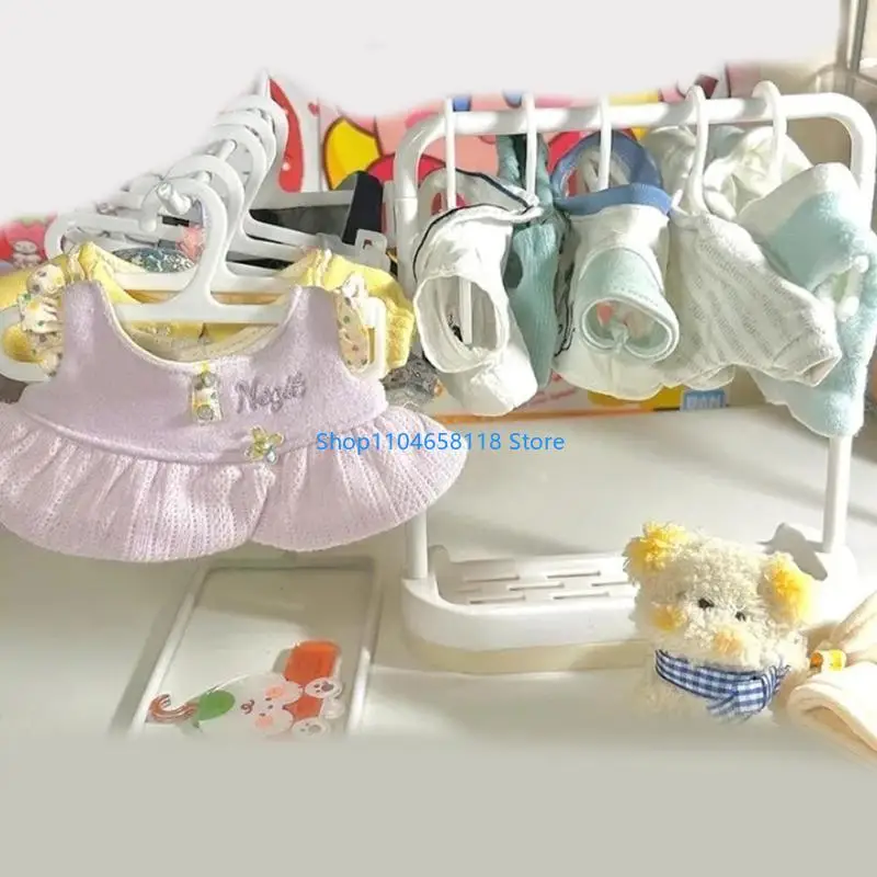 

Современная кукольная одежда для одежды Организаторы стойки для хлопчатобумажных кукол для хранения