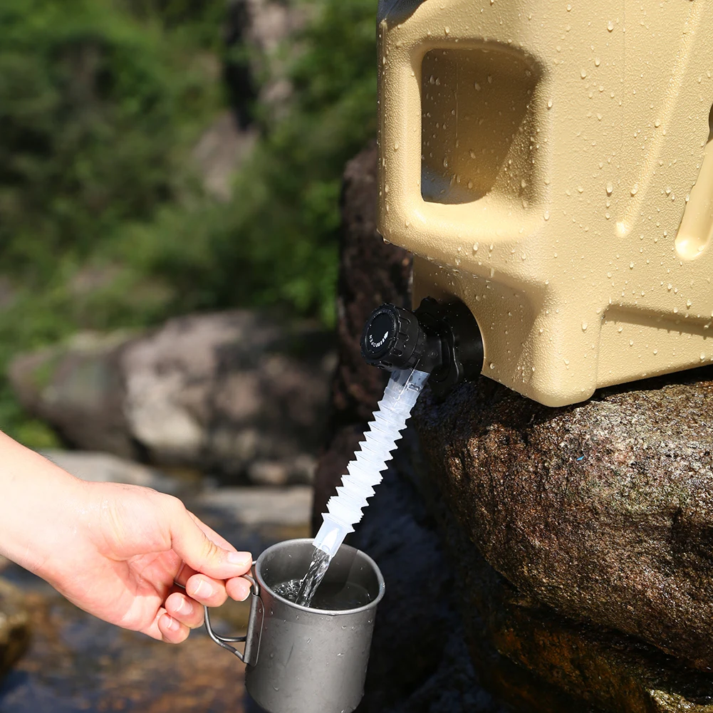 Outdoor Water Faucet with Extendable Tube Portable Faucet Replacement Camping Water Jug Tap Water Bucket Accessories