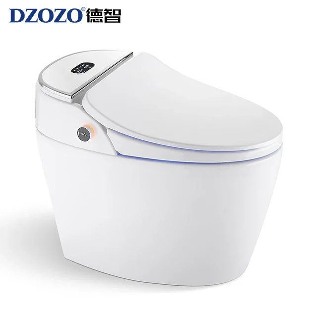 

Fashion western siphon flushing commode toilets smart intelligent automatic bidet toilet bowl