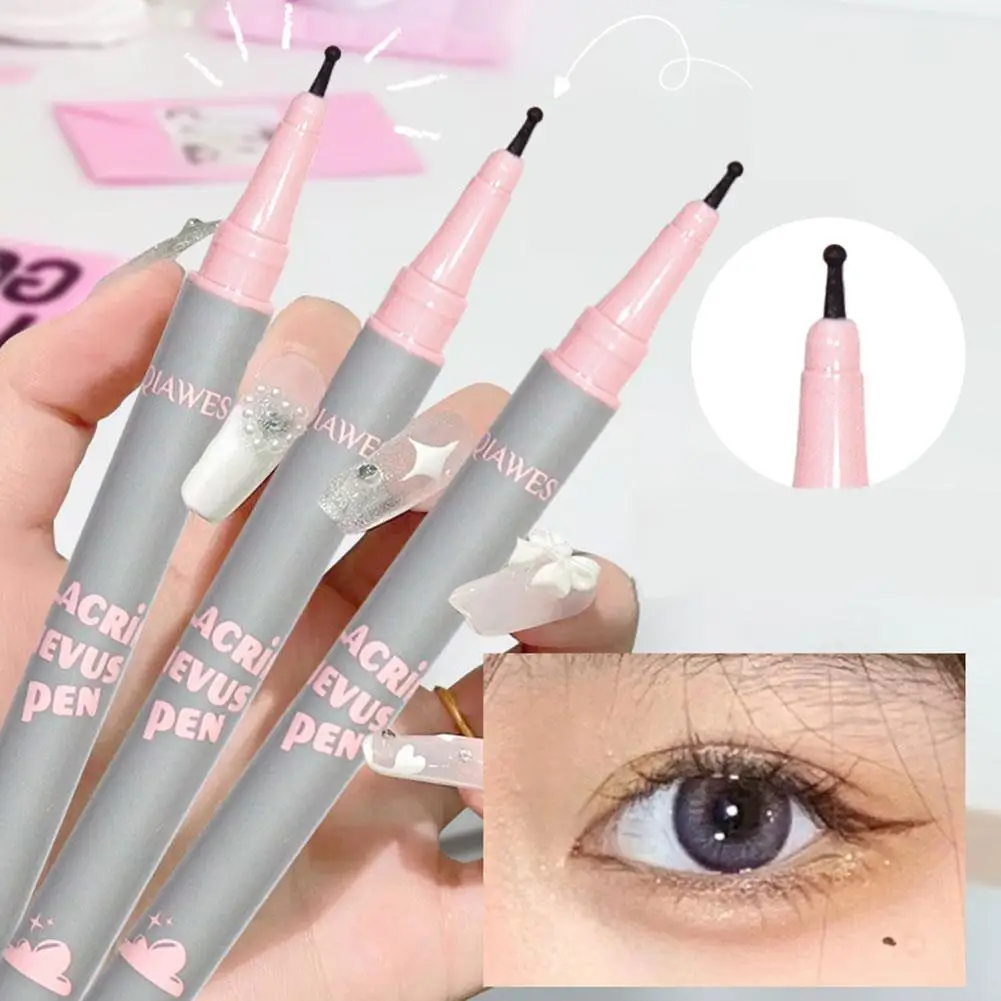 Waterproof Sweatproof Newbie-Friendly Eyeliner Pen Smudge-Proof Long-Lasting Natural Looking Tear Dots Beauty Tool for Beginners