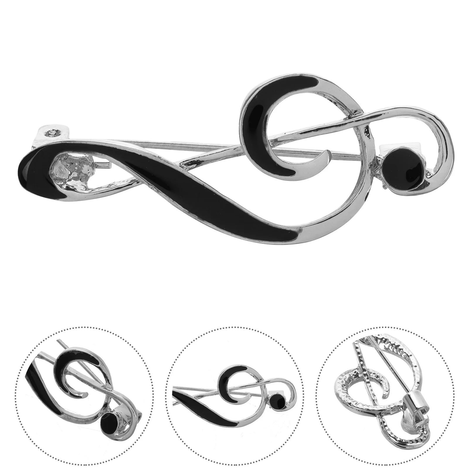 Musical Note Brooch Instrument Broochpin Lapel Pins Suit Enamel Zinc Alloy Jewelry and Brooches Sweater for Hats