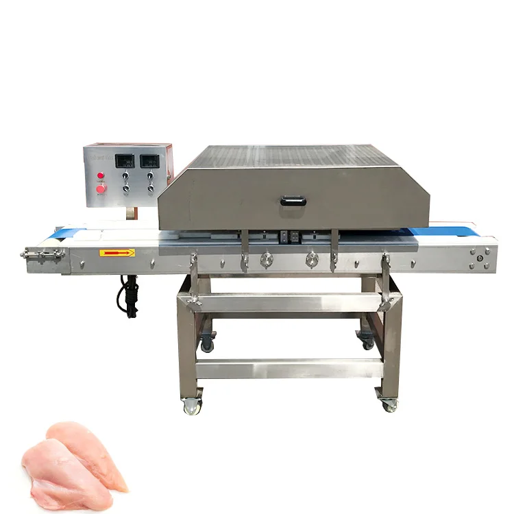 Automatic Industrial Chicken Breast Horizontal Slicer Stainless Steel Meat Fillet Slicing Machine