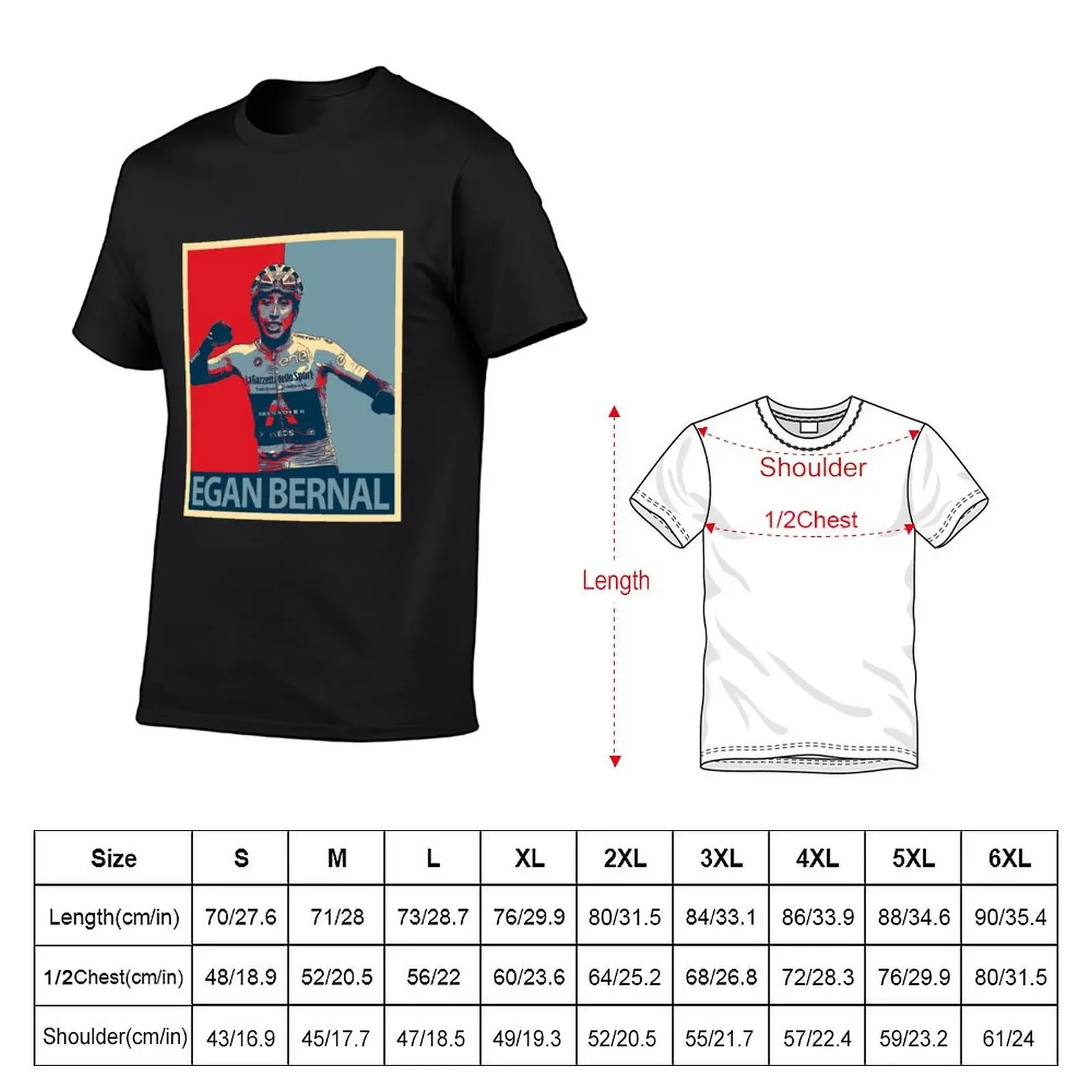 Egan Bernal T-Shirt oversized blacks plus size tops graphic tee shirt t shirts for men cotton