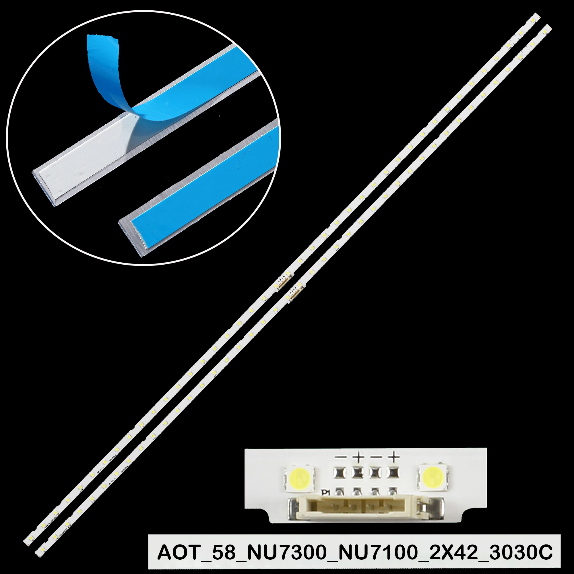 New LED backlight strip for UE58NU7100 UE58RU7100 UN58NU7100 UA58NU7100 LM41-00632A BN96-46866A JL.E580M2330-408BS