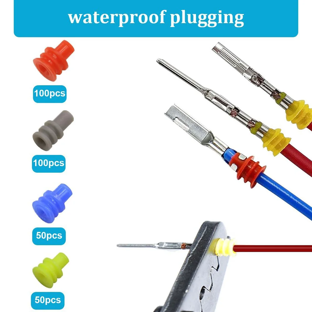 720-teiliges Set für elektrische Kabelanschlüsse, 1/1,5/1,8/2,2/2,8/3,5 mm, abnehmbare Stecker und Buchsen, nicht isolierte Crimp-Pins – Detail 2