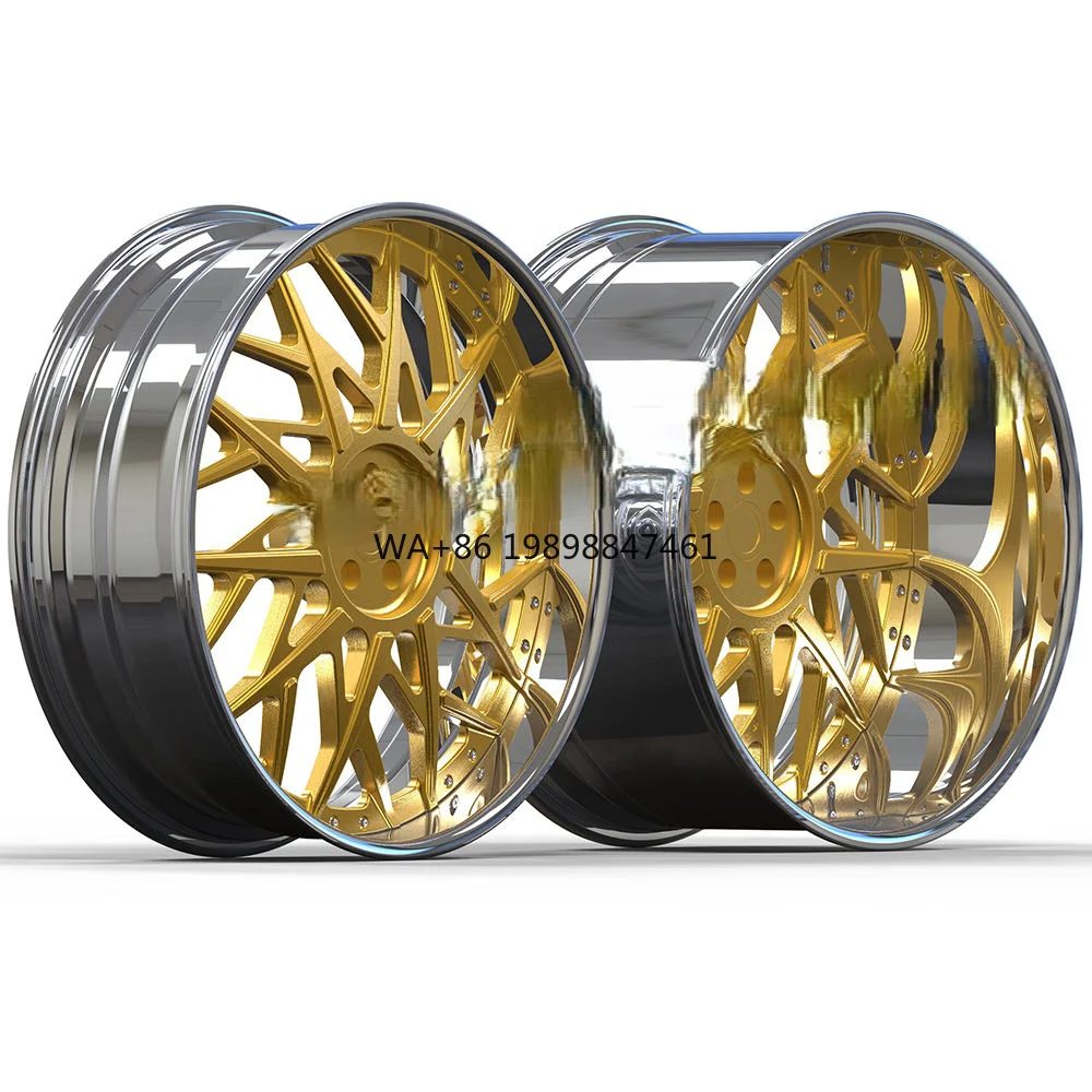 

2-компонентные новые колеса для пассажирских автомобилей с глубоким посудом Te37 15-24 дюйма 5x127 5x112 5x114.3, кованые золотые диски из сплава для F30 E90 E60