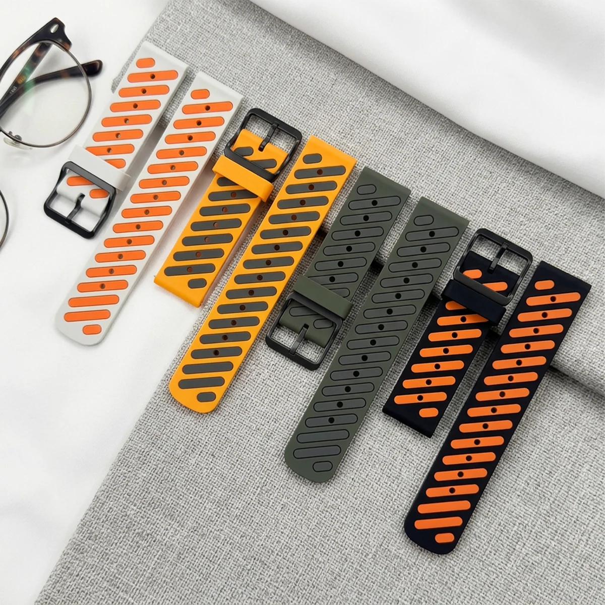 Two Tone Strap+Case for Redmi Watch 5 Active Silicone Cover Sport Bracelet for Redmi Watch 5Lite TPU Soft Shell and Sport Band