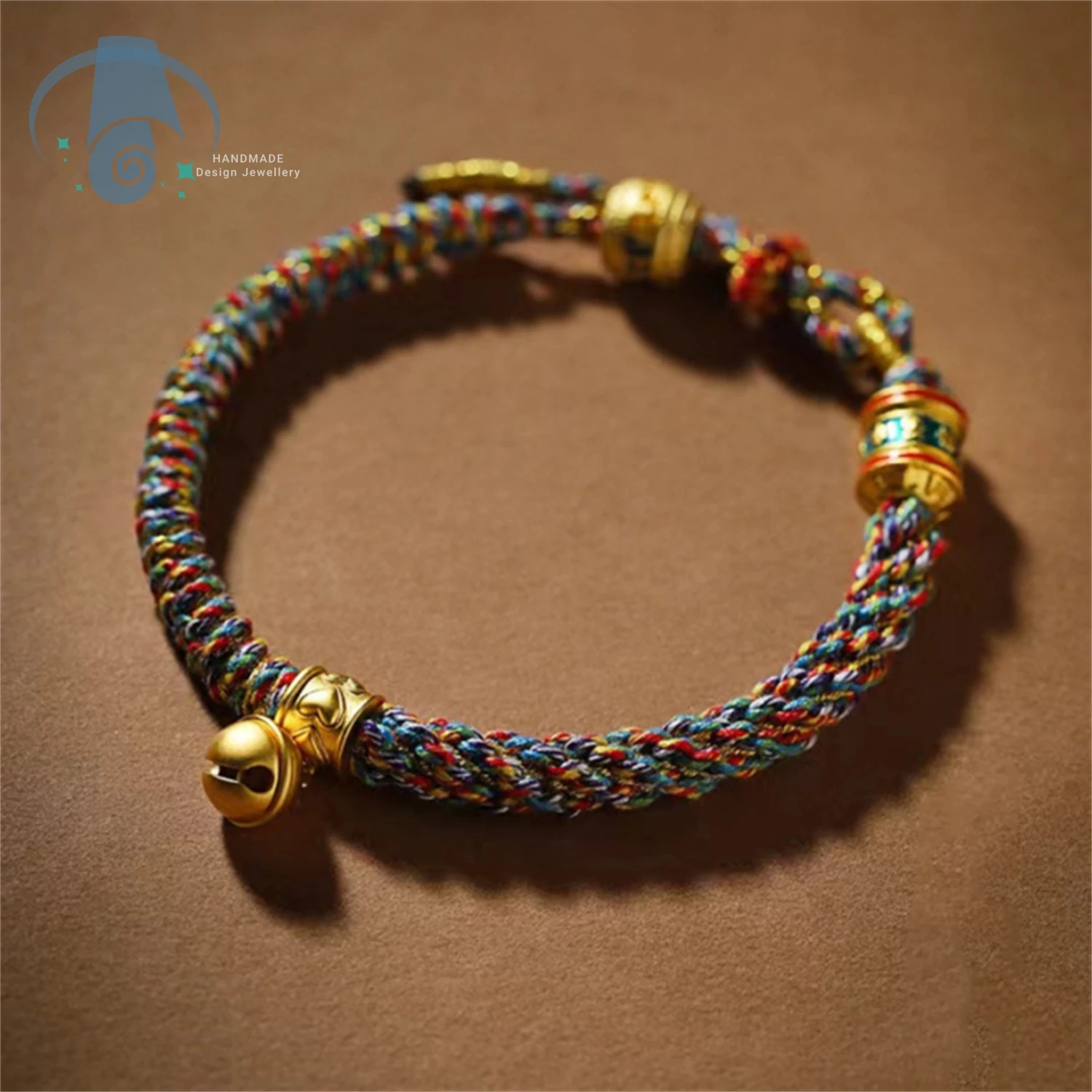 Tibetan Style Six True Words Bracelet Handmade Braided Red String Cord Five Color Threads for Good Luck Protection Travel Yoga