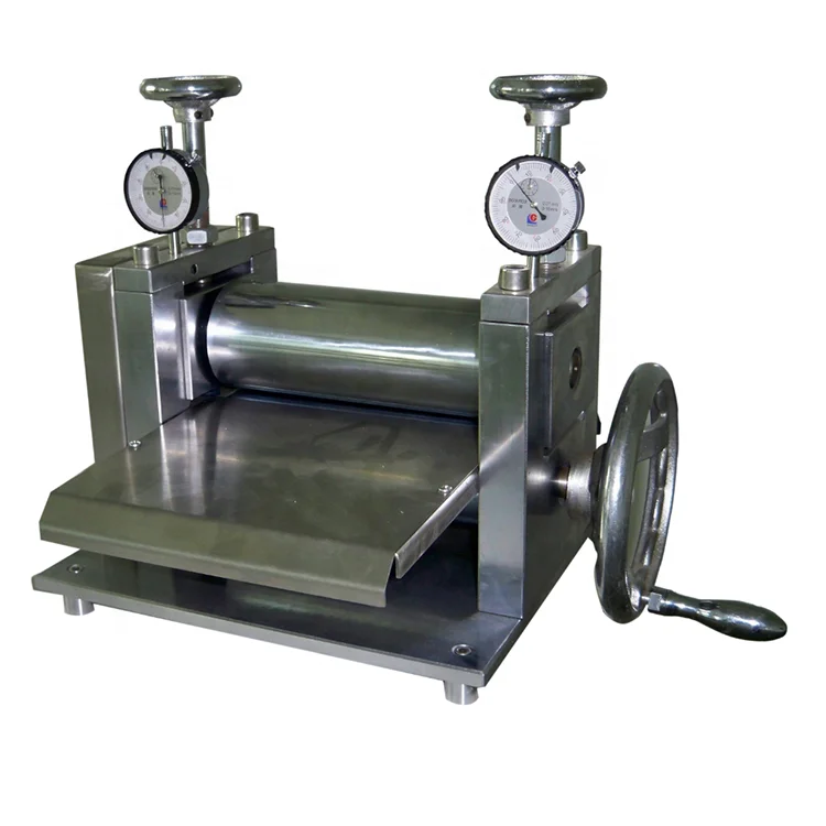 

Manual Roll Press Machine for Li-Ion Battery Electrode Preparation with Dual Rollers