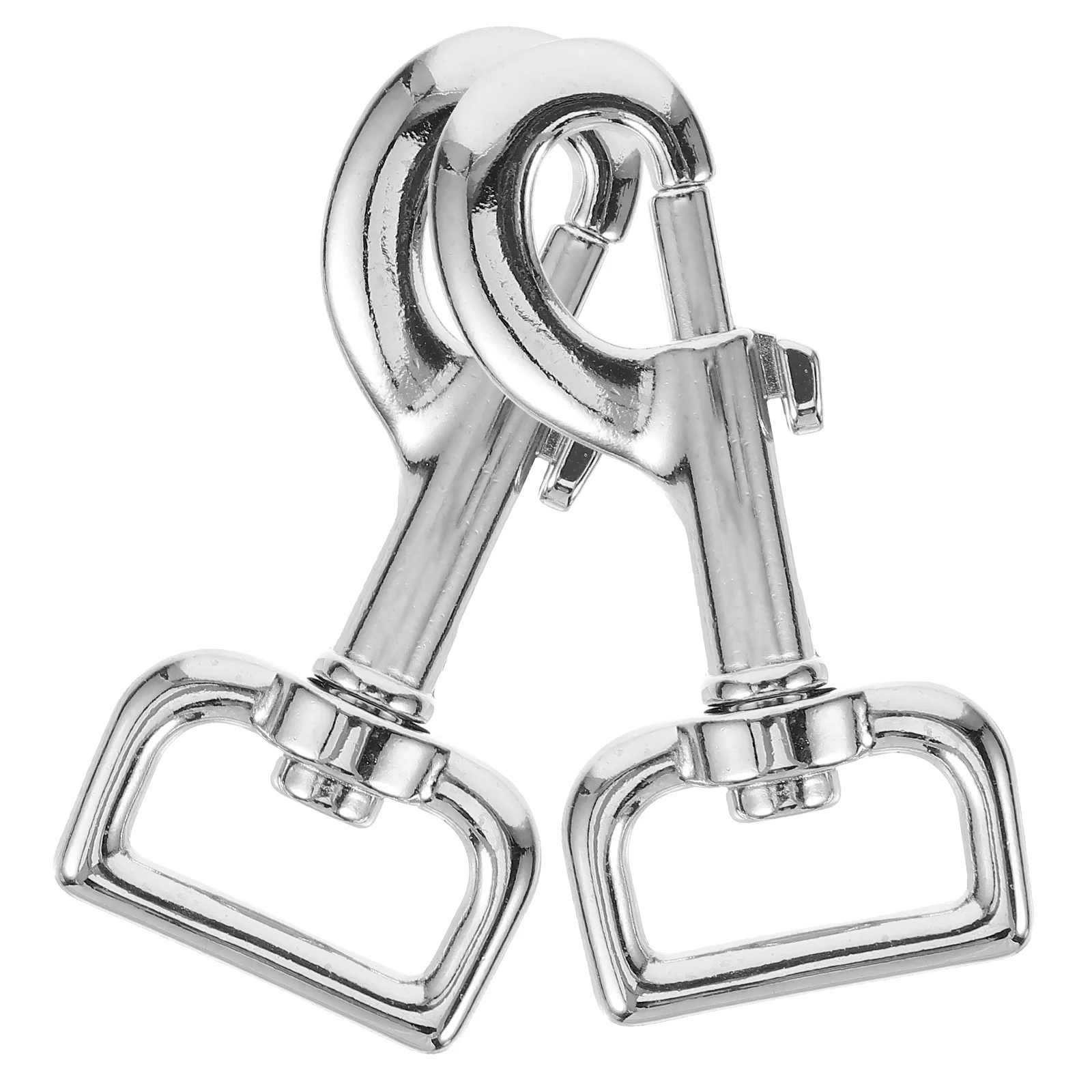 

2Pcs Dog Leash Clasp Stainless Steel Heavy Duty Snap Hook 360 Degree Swivel Trigger Clip for Pet Collar Backpack Luggage Strap