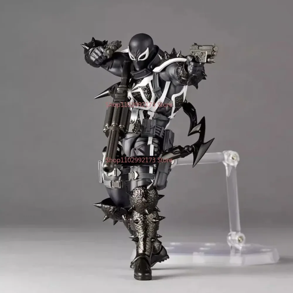 Ml Agent Venom Action Figure Kaiyodo Revoltech Figurine Pvc Movable Collection Eugene Thompson Ko Model Toy Gfit