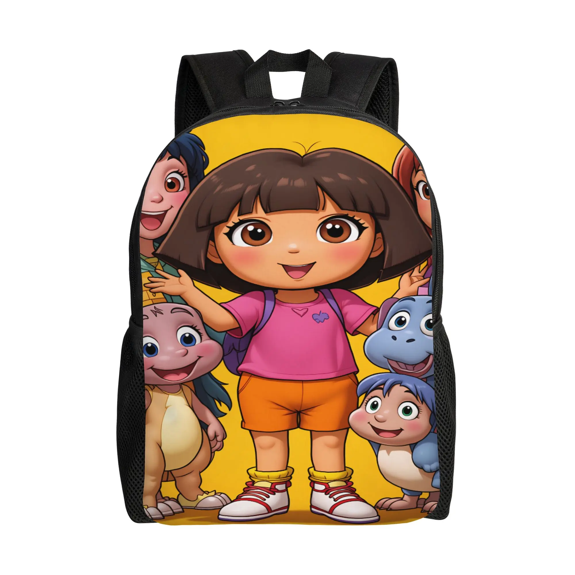 D-Doras and Friends Backpack  Outdoor Backpacks Boy Girl Fun High School Bags Colorful Big Rucksack