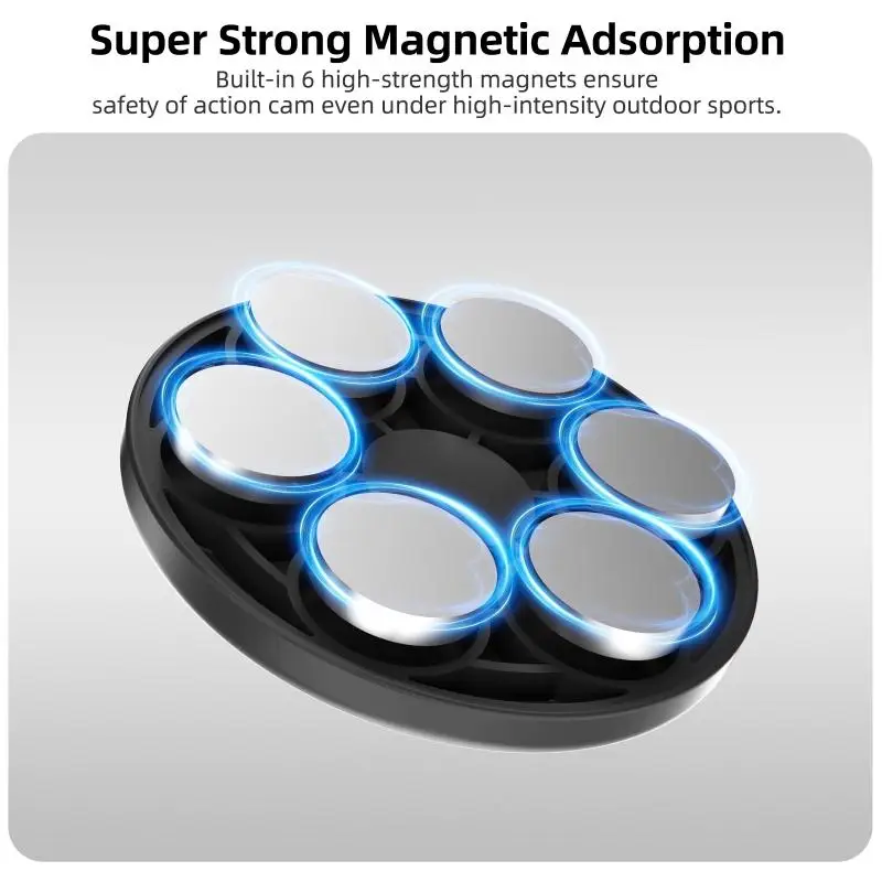 31BA Magnetische Schnellwechselhalterung für Action 6-Kameras, Schnallenverriegelungshalterung, 180°-Neigung – Detail 9