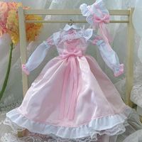 60CM BJD Doll Cute Clothes Maid Dress Black and White 1/3 1/4 1/6 Doll Accessories Children's toys