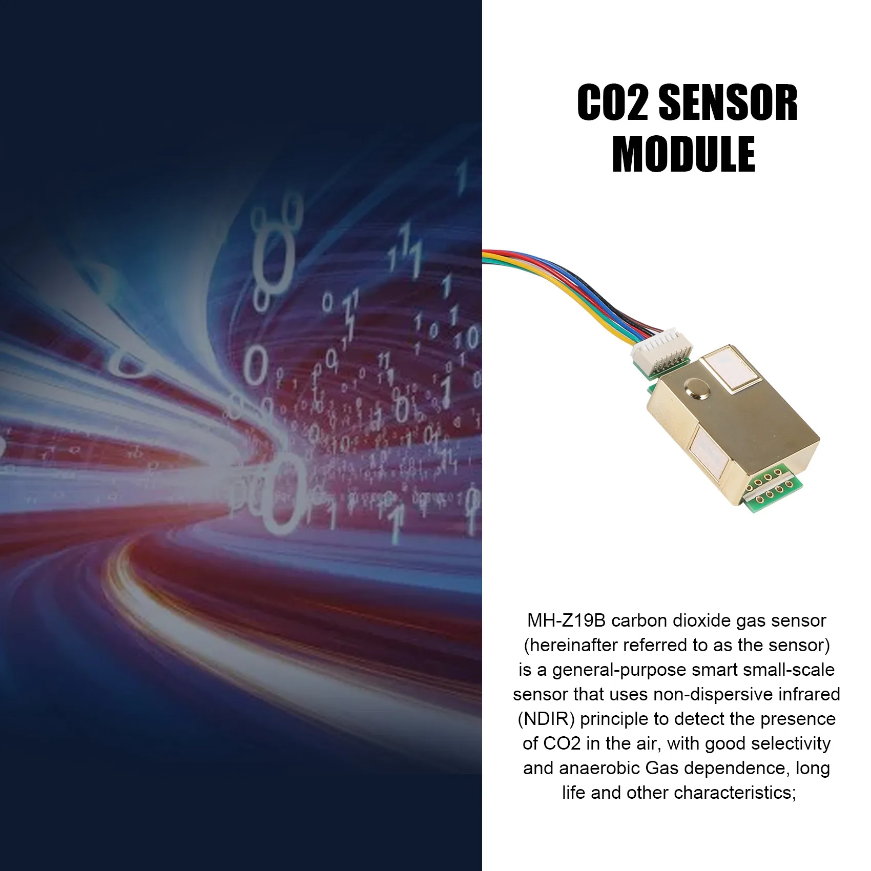A93P MH-Z19 Infrared CO2 Sensor Module MH-Z19B Carbon Dioxide Gas Sensor for CO2 Monitor 0-5000Ppm MH Z19B