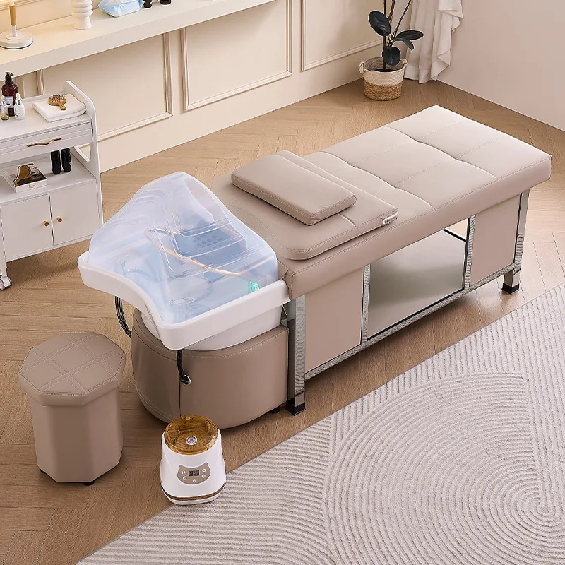 LHM, hair salon special multi-functional fumigation beauty bed constant temperature water circulation flushing bed