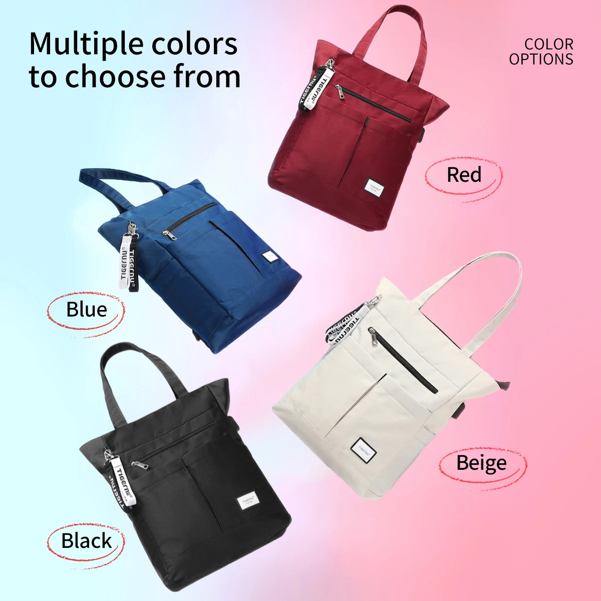 Tigernu Backpacks For Women 14 15.6inch Laptop Backpack Female Bag Women Shoulder Bags Girls Tote Bag Travel Backpacks image 3