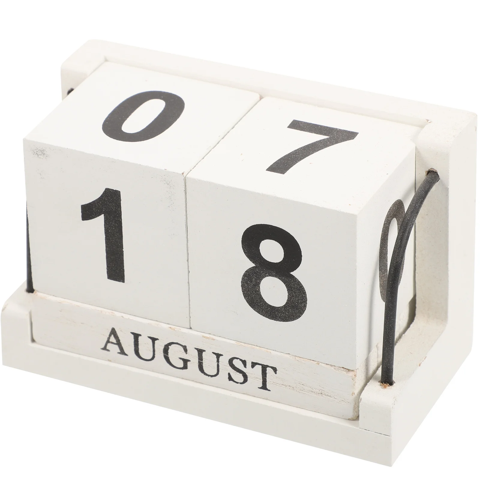 

1 Set Wooden Desk With Rotating Blocks For Date Month Display Perpetual Desktop Decor Home Office School Wooden Cubes Calendar