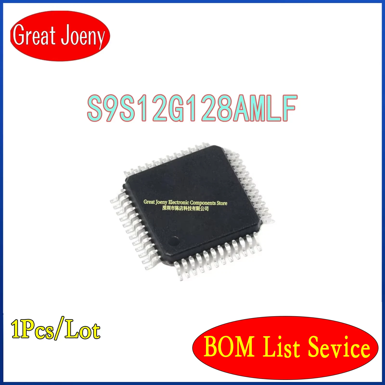 

100% New Original S9S12G128AMLF S9S12G128MLF IC MCU Chipset Bulk Best Price LQFP-48 Plastic Casing