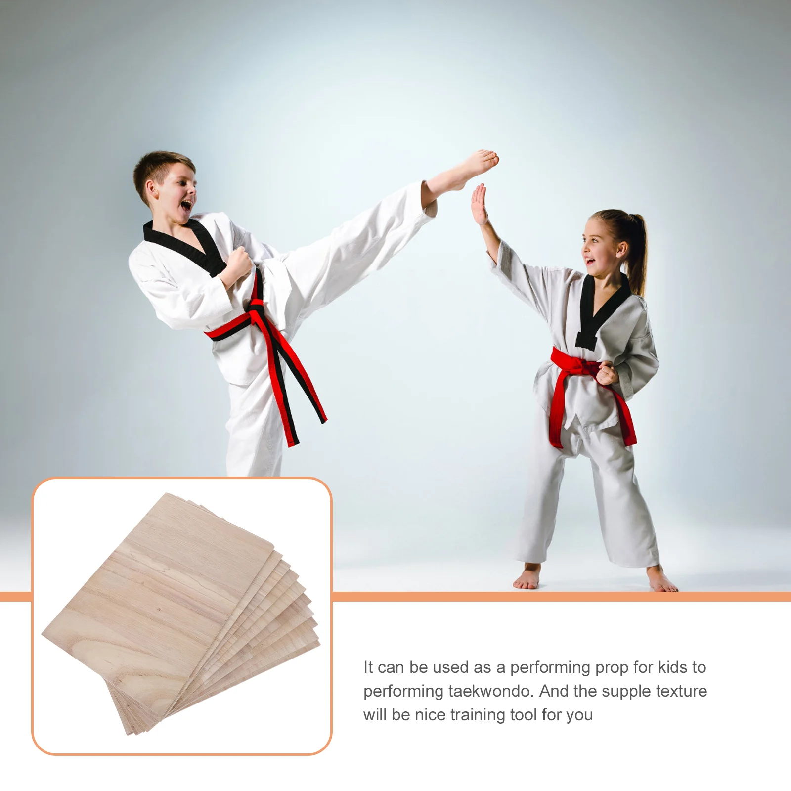 

10 Pcs Hitting Board Training Accessories Taekwondo Breaking Wooden Kids Punching Boards Kicking Pad Child