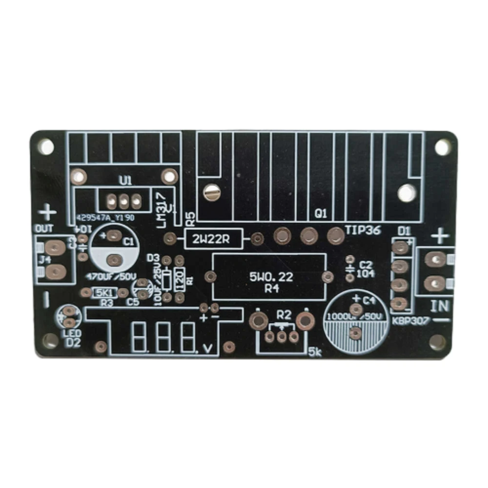 LM317 Power Supply Voltage Regulator Module Voltage Adjustable Module 3A with Voltage Display and Short Circuit Protection