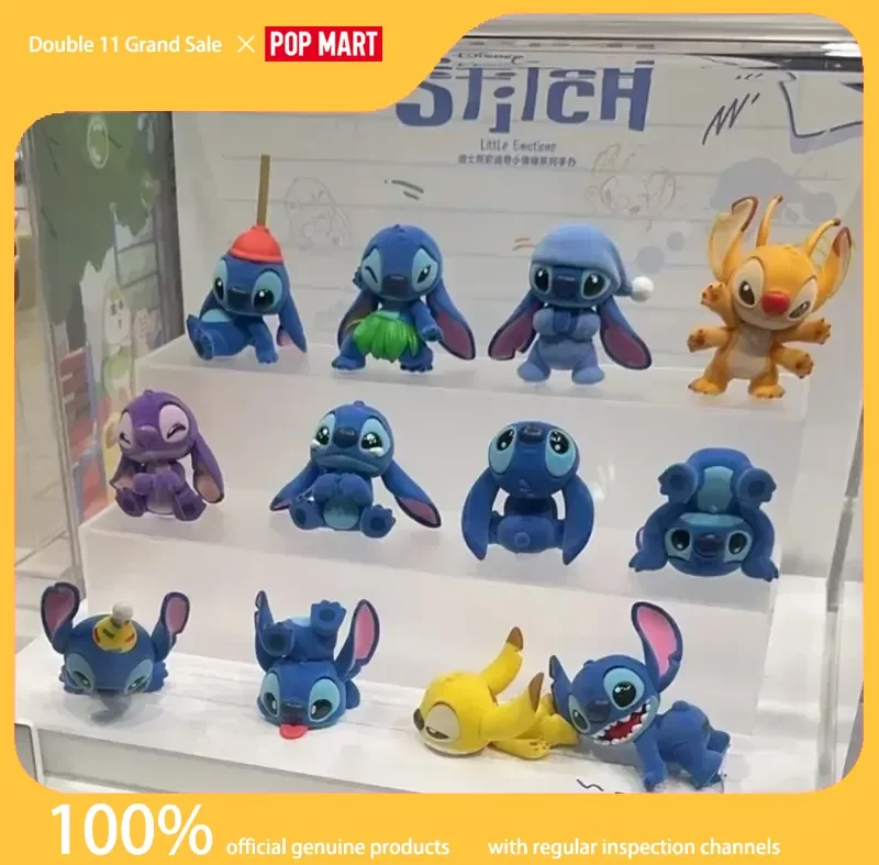 

Genuine Popmart Disney Stitch Little Moods Series Blind Box Stitch Figurine Toy Decoration Birthday Gifts For Girls Trendy Toys