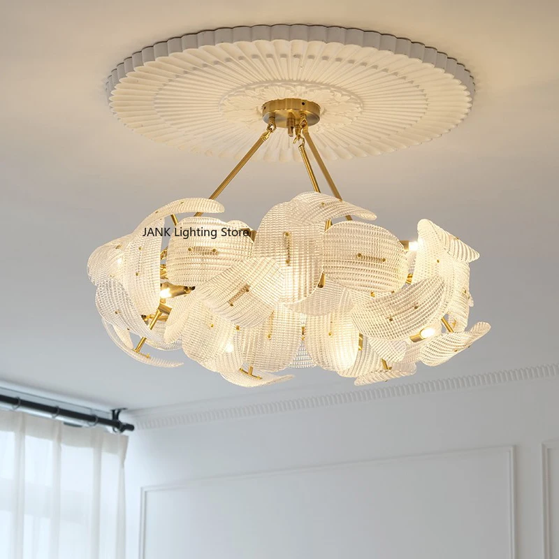 French Luxury Crystal Chandelier, Living Room Main Light, Minimalist Dining Room Home Bedroom Light G9 Lamp Head