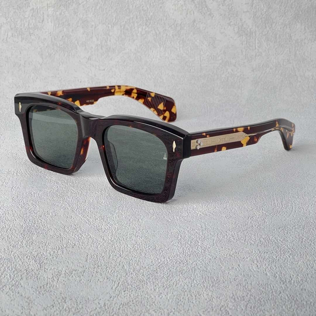 JMM KAINE Большие квадратные солнцезащитные очки ручной работы в Японии UV400 Дизайнерские очки высшего качества по рецепту для мужчин