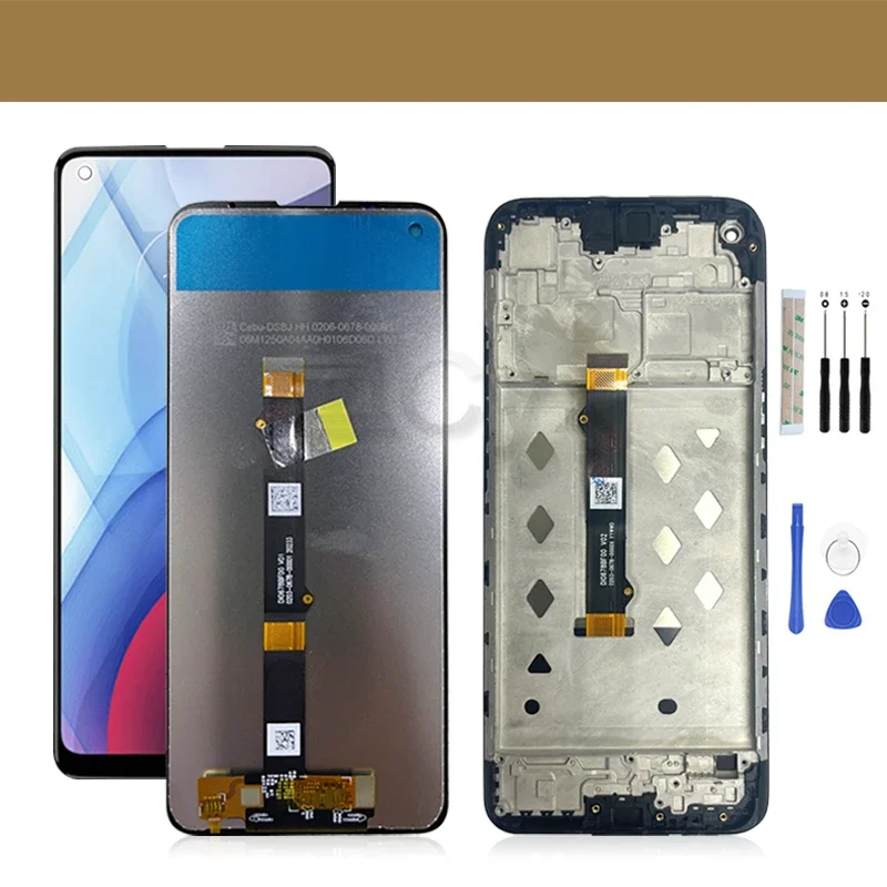 Pop 6,8 "para Motorola Moto G9 pantalla LCD de potencia con marco montaje de digitalizador con pantalla táctil para G9 Power LCD XT2091-3 XT2091-4 Di
