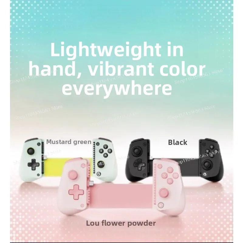Y60A Mobile Gaming Controller for X5 Lite - Hall Effect Joystick, Portable Gamepad for Android (Pink)