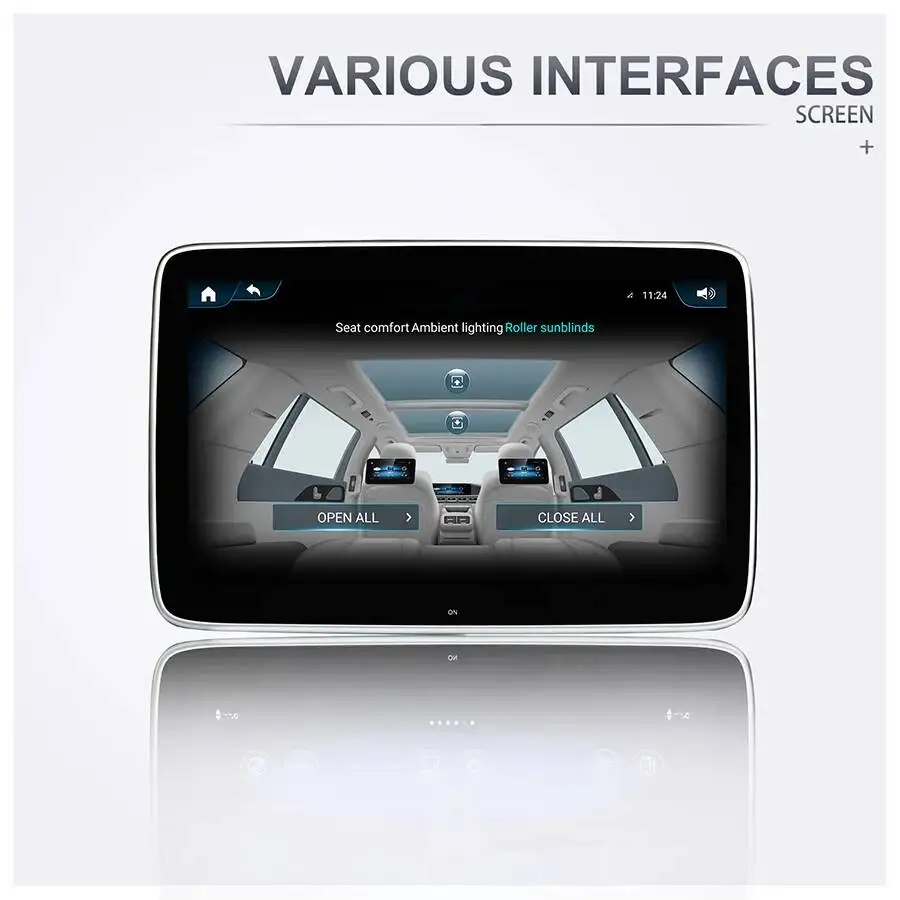Back Seat Entertainment For Benz GLS Maybach GLE G Class 2020 Multimedia Video Player Screen Android Headrest Car Accessories