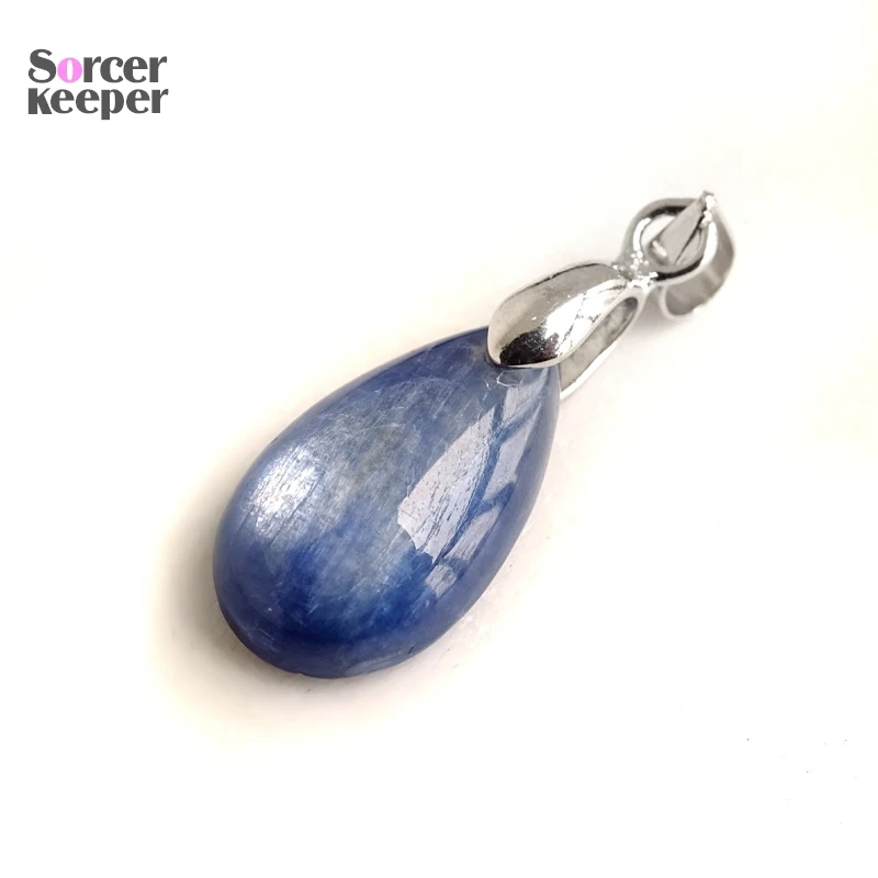 1Pcs Genuine Natural Kyanite Gems Stone Fashion Ladies Crystal Pendant for DIY Making Charm Necklace Jewelry Accessories BO672