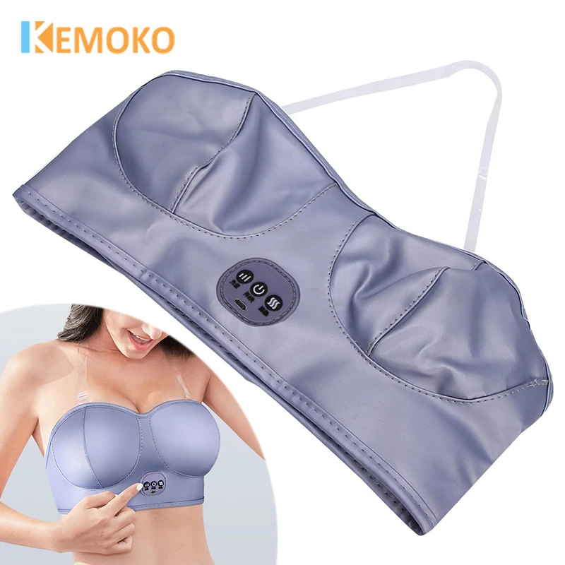 

Electric Breast Vibration Massage Bra Infrared Heating Breast Enhance Stimulator Anti Sagging Health Care Bra Breast Enlargement