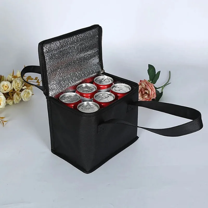 Description Picture 2 of itemPortable Lunch Cooler Bag Insulated Thermal Insulation Keep Cold Picnic Box Foldable Ice Pack Food Thermal Camp Cooking Supplies