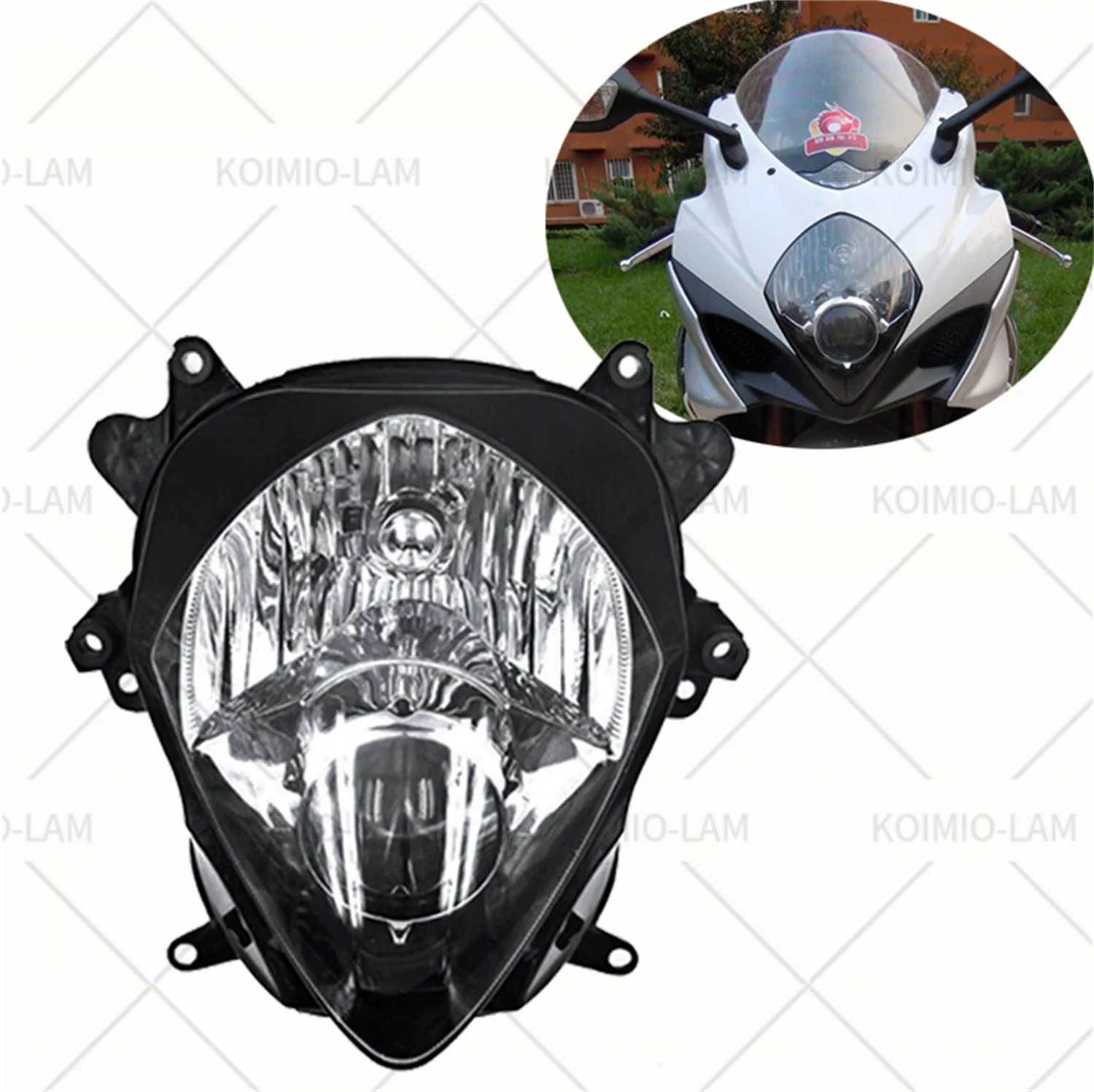 Fit for Suzuki GSXR1000 2007 - 2008 K7 K8 Headlight Assembly Headlamp Light GSX-R 1000