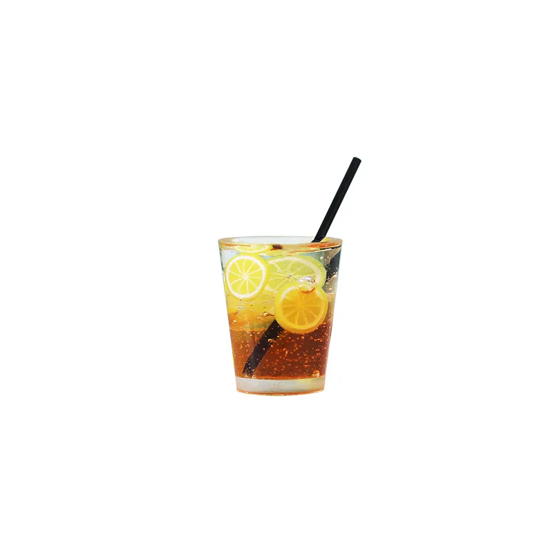 Miniatur Spielzeug Figuren OB11 Puppenhaus Zubehör Sommer Mini Obst Tee Trinken Modell Simulation Harz Micro-szene Dekoration