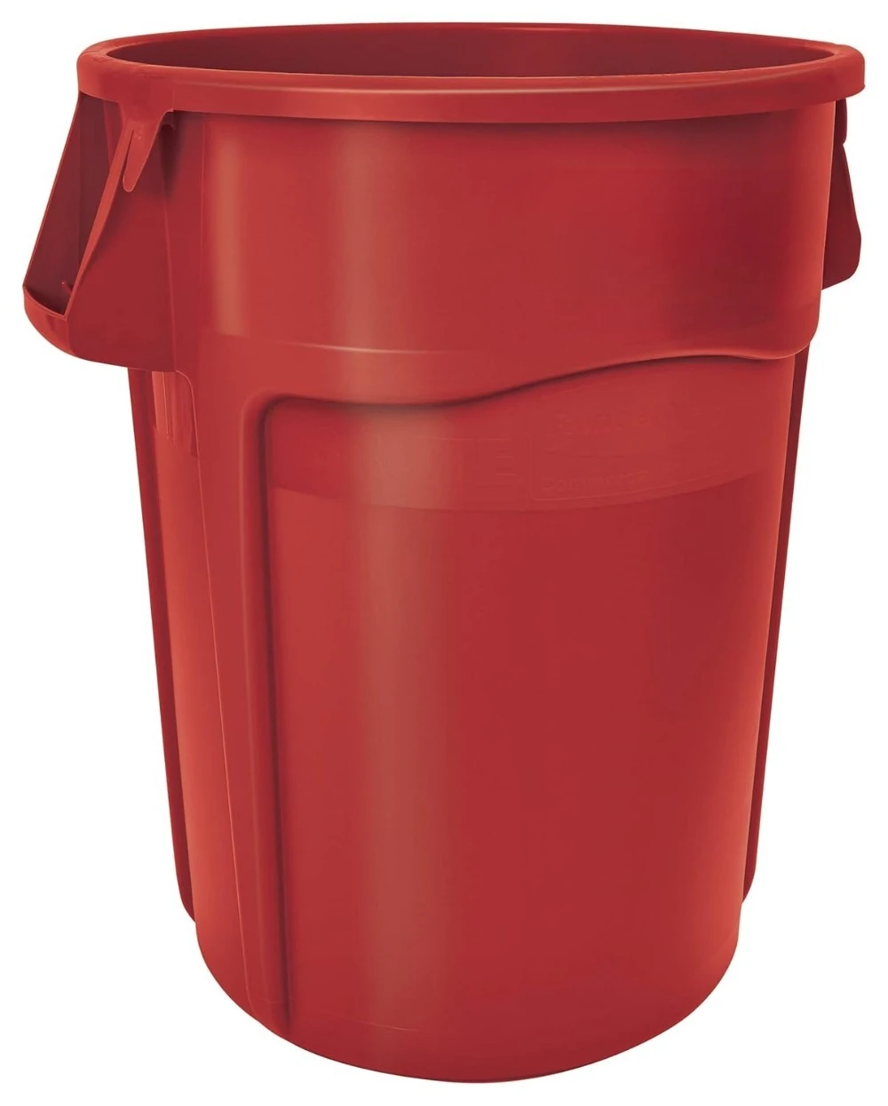 

Commercial Products Heavy-Duty Round Trash/Garbage Container, 44-Gallon, Red, for Landscapers/Construction Sites，Pack of 4
