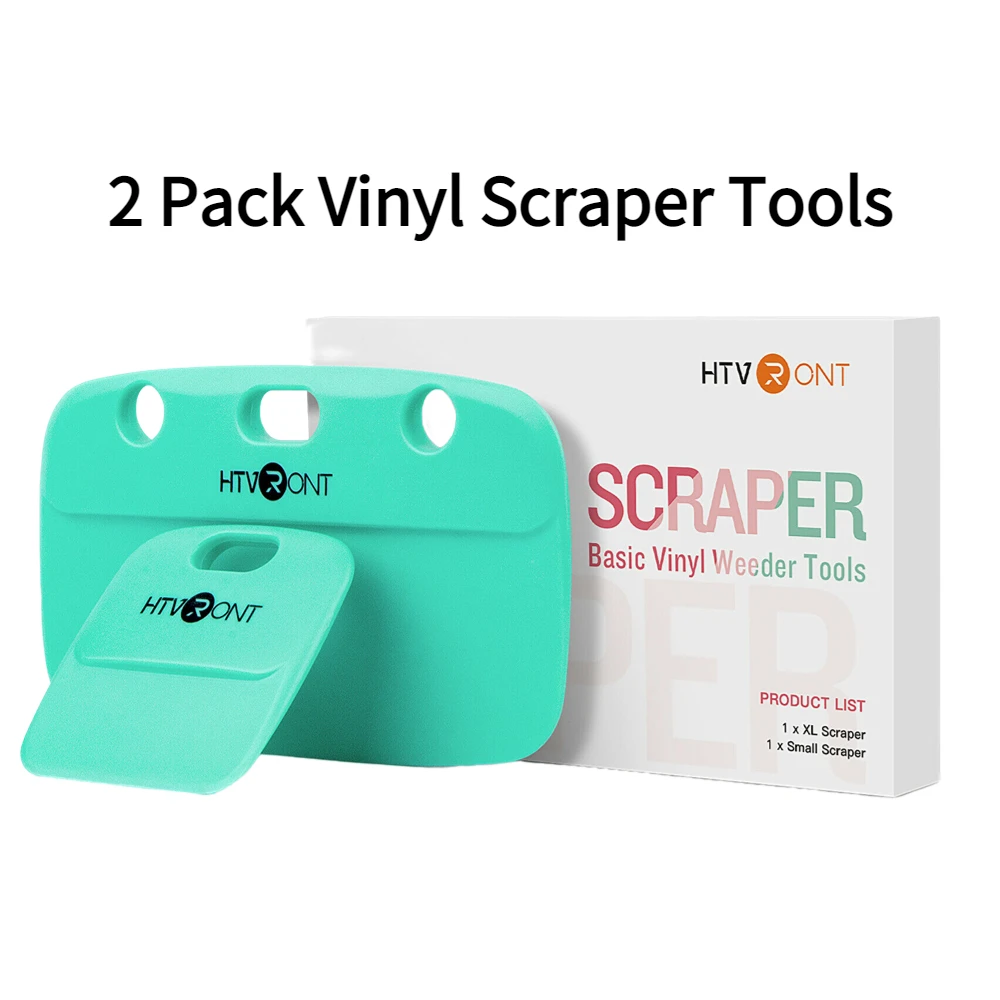 HTVRONT 2 Pack Vinyl Scraper Tools for Craft Weeder Vinyl Tool Kit Basic Tool-Scraper for Adhesive Vinyl