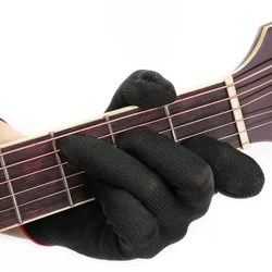 Anti Pain Finger Guitar Cold Electric Bass Practice Gloves Electric Guitar Finger Protectors Gig Gloves Height Measurement M