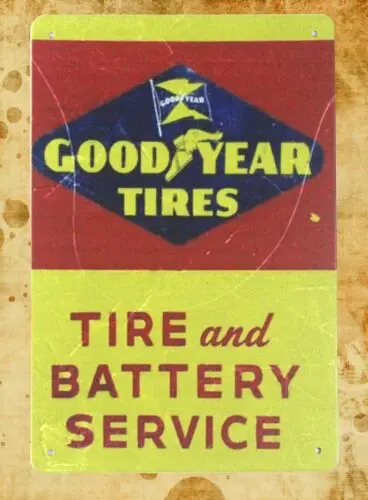 home accents  man cave Tires battery service tin metal sign