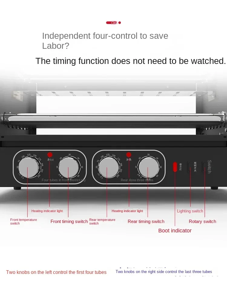 Grilled Craftsman Roast Sausage Machine Commercial New Automatic Hotdog Maker Night Market Stall Starch Octopus First Balls