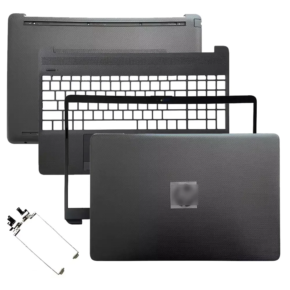 

NEW Laptop Case For HP 15-DW 15S-DU DY DR 250 255 G8 TPN-C139 Laptop Rear Lid Back Cover Front Bezel Hinges Bottom Case Black