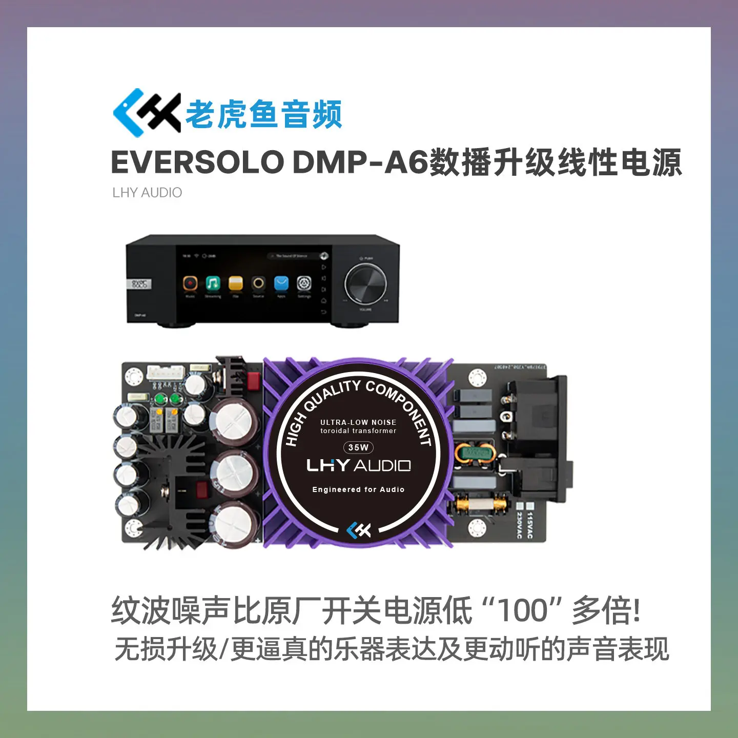 A6/A8 Digital Broadcast Upgrade Linear Power Board Dedicated Filtering Module Non-destructive Installation